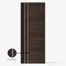 ประตูภายใน UPVC 80 x 200 ซม. 3.5 ซม. 2AO สีโอ๊ค ECO-DOOR รูปที่ 2