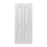 ประตูภายนอก UPVC ลูกฟักบานทึบ เจาะ 80 x 200 ซม. FT06 สีขาว LYNN รูปที่ 2