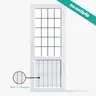 ประตู UPVC กระจกนิรภัย ไม่เจาะ 80 x 200 ซม. S1 ECO-DOOR รูปที่ 2