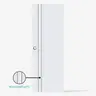 ประตู UPVC EXTRUSION เจาะ 70 x 180 ซม. 3.5 ซม. P2 สีขาว ECO-DOOR รูปที่ 2