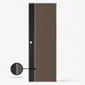 ประตูห้องน้ำ UPVC EXTRUSION เจาะ 70 x 200 ซม. 35 มม. PC1 ECO-DOOR รูปที่ 2