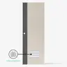 ประตูห้องน้ำ UPVC EXTRUSION เจาะ 70 x 200 ซม. 35 มม. PD2 ECO-DOOR รูปที่ 2