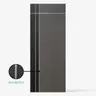 ประตู WPC เซาะร่องเส้นอลูมิเนียม 80 x 200 ซม. 3.5 ซม. WP-1 สีเทาเข้มลายไม้ ECO-DOOR รูปที่ 2