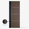 ประตู WPC เซาะร่องเส้นอลูมิเนียม 80 x 200 ซม. 3.5 ซม. WP-3 สีโอ๊คลายไม้ ECO-DOOR รูปที่ 2