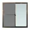 ประตูบานเลื่อน สลับ 2 ช่อง+มุ้ง 200 x 205 ซม. FA22-D0113-200205 สีชา WINDOW ASIA รูปที่ 2