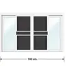 หน้าต่างบานเลื่อน 3 บาน มีมุ้ง 180 x 110 ซม. LP-OK-W04-00 LYNN รูปที่ 2