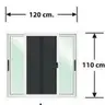 หน้าต่างบานเลื่อนสลับ มีมุ้ง 120 x 110 ซม. LP-OK-W03 สีขาว LYNN รูปที่ 1