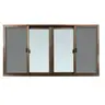 หน้าต่างบานเลื่อน 4 ช่อง มีมุ้ง 180 x 110 ซม. สีชา WINDOW-ASIA รูปที่ 2
