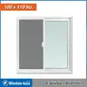 หน้าต่างบานเลื่อน มีมุ้ง 100 x 110 ซม. SS(FA) ECO สีขาว WINDOW-ASIA รูปที่ 2