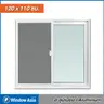 หน้าต่างบานเลื่อนสลับ 2 ช่อง มีมุ้ง 120 x 110 ซม. (STD) FA22-W0112 สีขาว WINDOW-ASIA รูปที่ 2