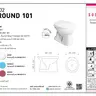 สุขภัณฑ์นั่งราดน้ำ ROUND101 S20002 สีขาว SOSUCO รูปที่ 3