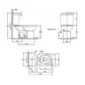สุขภัณฑ์สองชิ้น ฮาโล ฝารองนั่งปิดนุ่มนวล 3/4.5 ลิตร 2893SCW-WT-0 AMERICAN STANDARD รูปที่ 3