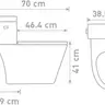 สุขภัณฑ์สองชิ้น 6 ลิตร TULIP S12102 SOSUCO รูปที่ 3