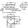 อ่างล้างหน้าแขวนผนัง โคปาคาบานา 959S-WT-0 AMERICAN STANDARD รูปที่ 6