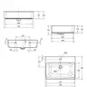 อ่างล้างหน้าแขวนผนัง อะคาซีย อี 0507W-WT AMERICAN STANDARD รูปที่ 3