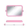 กระจกชุด เหลี่ยม 3 ชิ้น K226 สีชมพู BOSS รูปที่ 1