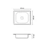 ซิ้งค์หนึ่งหลุม (แบบฝัง) หนา 0.6 มม. DH-5040IS Dyna Home รูปที่ 7