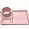 ชุดแก้วกาแฟถาดสี่เหลี่ยม SC6051-10 สีชมพู Melamine รูปที่ 2