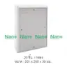 แผงไฟฟ้าพลาสติก 201 x 250 x 39 มม. 303W-NNP สีขาว NANO รูปที่ 1