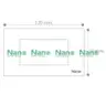 แผงหน้ากากขอบเหลี่ยม 3 ช่อง 2 x 4 นิ้ว NANO-400-3B สีดำ NANO รูปที่ 4
