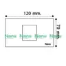 แผงหน้ากากขอบเหลี่ยม 2 ช่องกลาง 2 x 4 นิ้ว NANO-400-5 สีขาว NANO รูปที่ 3
