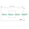 แผงหน้ากากขอบเหลี่ยม 2 ช่องกลาง 2 x 4 นิ้ว NANO-400-5B สีดำ NANO รูปที่ 4