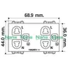 เต้ารับคู่ 3 ช่อง มีกราวด์ 16A 250V NN-P601 สีขาว NANO รูปที่ 5