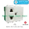 เต้ารับเดี่ยว มีกราวด์ 2 ช่อง 16A 250V SC-P301 สีขาว NANO รูปที่ 1