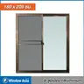 ประตูอลูมิเนียม มีมุ้ง 160 x 205 ซม. สีชา WINDOW ASIA รูปที่ 2