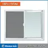 หน้าต่างบานเลื่อน มีมุ้ง 150 x 110 ซม. SS สีขาว WINDOW-ASIA รูปที่ 2