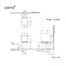 สุขภัณฑ์สองชิ้น กดบน 6 ลิตร บูม C13443 สีขาว COTTO รูปที่ 4