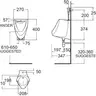 โถปัสสาวะชาย พร้อมอุปกรณ์ 412-WT-0 AMERICAN STANDARD รูปที่ 4
