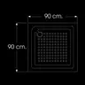 ถาดฉากกั้น 90 x 90 x 42 ซม I-CUR-ST001 ISPA รูปที่ 3