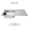 ซิ้งค์หนึ่งหลุมมีที่พัก (แบบฝัง) หนา 0.7 มม. DH-10050-B Dyna Home รูปที่ 2