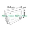 กล่องฝาปิดกันน้ำ ฝาใส 87.5 x 128.6 x 47 มม. NANO-405C สีขาว NANO รูปที่ 5