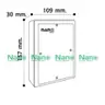 แผงไฟฟ้าพลาสติก 109 x 157 x 30 มม. 301W-NNP สีขาว NANO รูปที่ 4