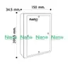 แผงไฟฟ้าพลาสติก 150 x 200.5 x 34.5 มม. 302W-NNP สีขาว NANO รูปที่ 4