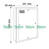 แผงไฟฟ้าพลาสติก 201 x 250 x 39 มม. 303W-NNP สีขาว NANO รูปที่ 4