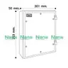 แผงไฟฟ้าพลาสติก 253 x 301 x 50 มม. 304W-NNP สีขาว NANO รูปที่ 4