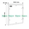 แผงไฟฟ้าพลาสติก 328.5 x 378 x 50 มม 305W-NNP สีขาว NANO รูปที่ 4