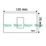 แผงหน้ากากขอบเหลี่ยม 1 ช่อง 2 x 4 นิ้ว NANO-400-1 สีขาว NANO รูปที่ 4