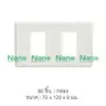 แผงหน้ากากขอบเหลี่ยม 2 ช่อง 2 x 4 นิ้ว NANO-400-2 สีขาว NANO รูปที่ 2