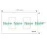 แผงหน้ากากขอบเหลี่ยม 2 ช่อง 2 x 4 นิ้ว NANO-400-2B สีดำ NANO รูปที่ 4