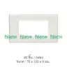 แผงหน้ากากขอบเหลี่ยม 3 ช่อง 2 x 4 นิ้ว NANO-400-3 สีขาว NANO รูปที่ 2