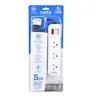 รางปลั๊กไฟ มอก. 3 ช่อง 1 สวิตช์ 5 ม. AP3159 สีฟ้า DATA รูปที่ 2