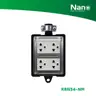 บล๊อคยาง+เต้ารับ 4 ช่อง+สายไฟ 10 ม. RB10NS4-10M NANO รูปที่ 1