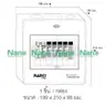 ตู้คอนซูเมอร์ เกาะราง เมนRCBO+5 ช่อง 50A NNP-CR50B-05 NANO รูปที่ 4