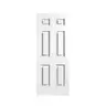 ประตู UPVC 80 x 200 ซม. 3.5 ซม. รุ่น 6 สีขาว ECO-DOOR รูปที่ 1