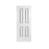 ประตูภายนอก/ใน UPVC 90 x 200 ซม. 35 มม. รุ่น UPVC 4 สีขาว ECO-DOOR รูปที่ 1
