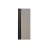 ประตู WPC เซาะร่องเส้นอลูมิเนียม 80 x 200 ซม. 3.5 ซม. WP-2 สีครีมอ่อนลายไม้ ECO-DOOR รูปที่ 1
